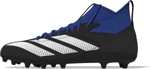 adidas Men's Adizero Impact.2 American Football Sneaker, Black/White/Team Royal Blue, 10