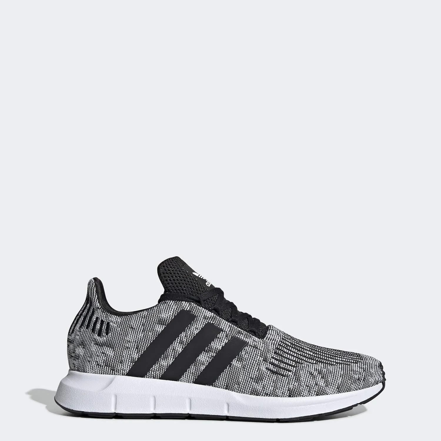 adidas Men's Swift Run Sneaker, Core White/Core White/Black, 12