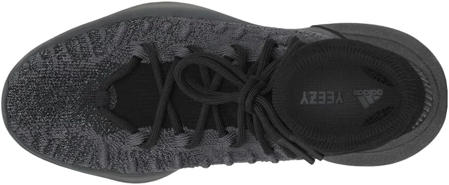 adidas Mens Yeezy Knit Bsktbl Lace Up Sneakers Shoes Casual - Black, Grey
