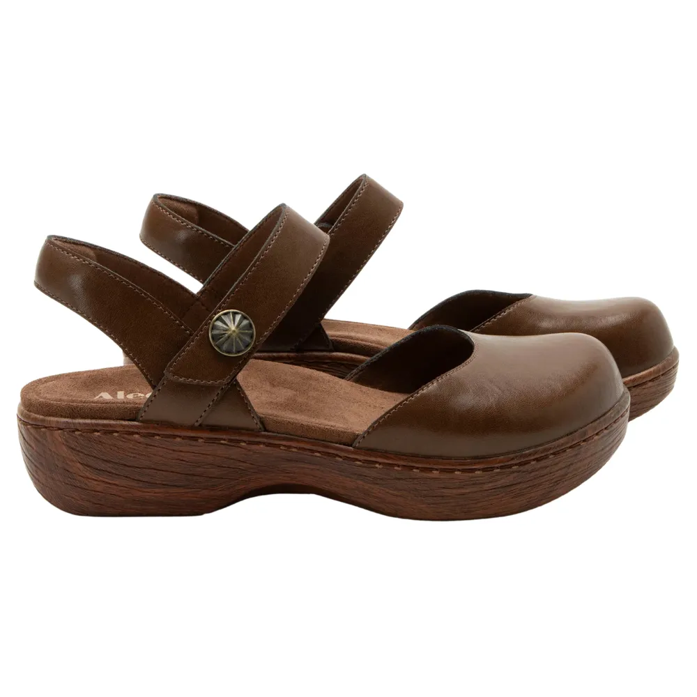 Alegria Opal Walnut Leather Shoe (Women's)