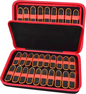 ALKOO Case Compatible with TECH DECK Ultra DLX Fingerboard 4-Pack, also Holds 38PCS for HOMETALL/for Teak Tuning/for GoldenPlayer/for TIME4DEALS/ for Gr8ware Collectible Mini Skateboards (Red)
