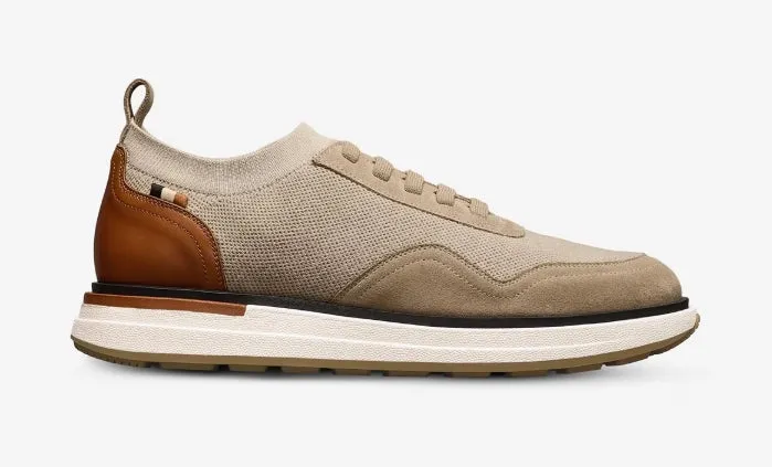 Allen Edmonds Bone Knit Wool Leather Easton Slip-on Stretch-lace Knit Sneaker