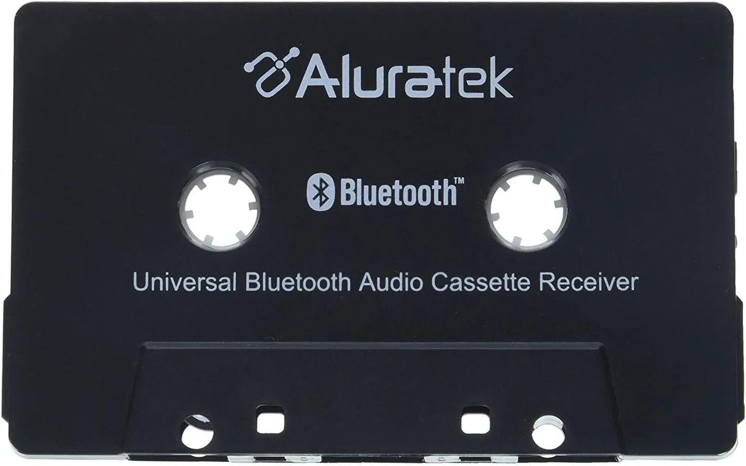Aluratek Universal Bluetooth Audio Cassette Receiver, Built-in Rechargeable Battery, Up to 8 Hours Playtime, Audio Receiving up to 33 Feet, ABCT01F