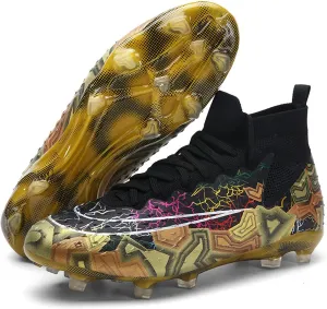 American Football Cleats,Lightweight High-Top,Adult Soccer Cleats,Breathable,Mens Football Cleats,Athletic for Indoor and Outdoor Sports Unisex