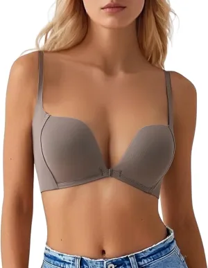 Athletic Bras Fit Underwire Bra, Push Up Demi T-Shirt Supportive Lift Convertible for Size A