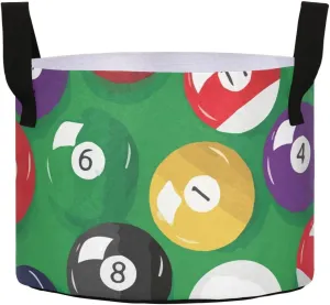 Augenstern Planters Pot with Handles Billiards-Full-Base-Pattern Plant Grow Bag Movable Raised Garden Bed