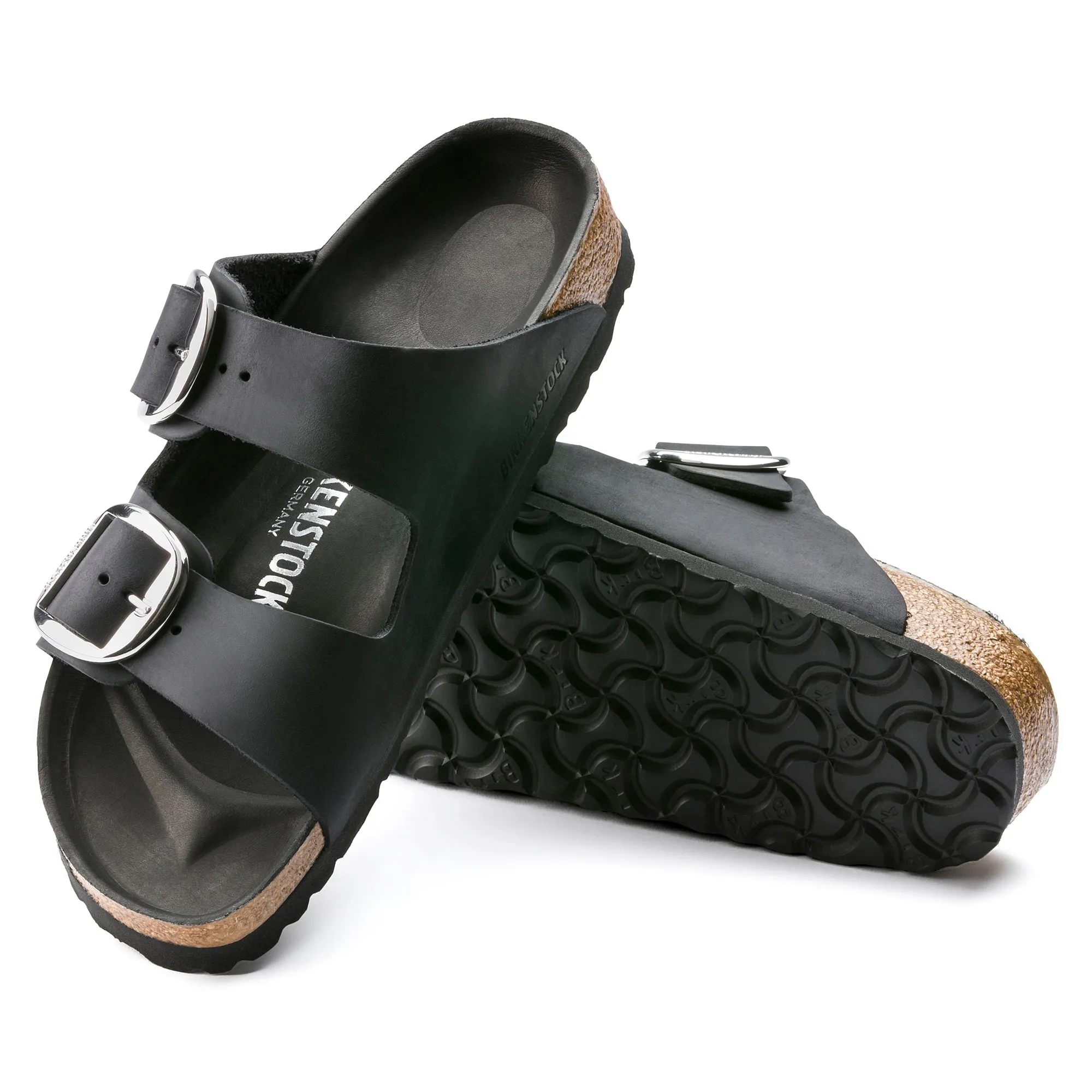 Birkenstock Arizona Big Buckle black oiled leather