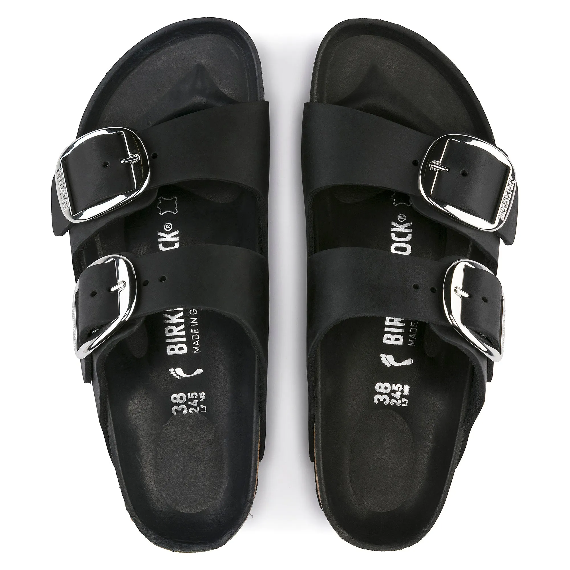 Birkenstock Arizona Big Buckle black oiled leather