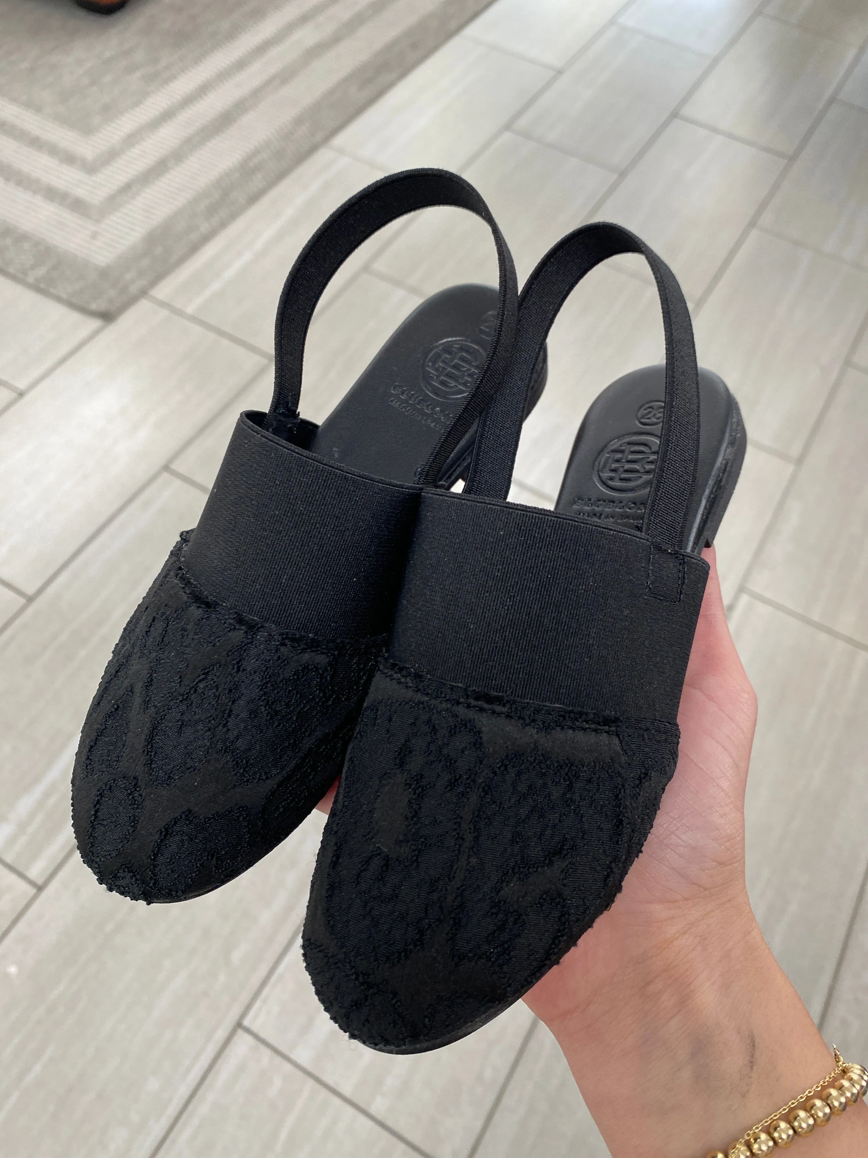Blublonc Black Leopard Slingback