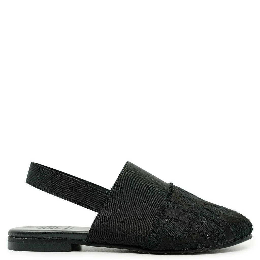 Blublonc Black Leopard Slingback
