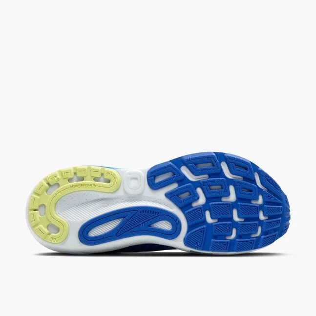 Brooks Mens Adrenaline GTS 24 Running Shoe in Cobalt/Neo Yellow/Peacoat