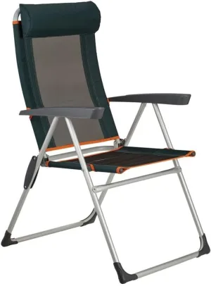 Camping Chair Outdoor Deck Chair Portable Armchair Fishing Camping Seat Stool with Adjustable Backrest and Breathable Mesh Backrest Folding Chair