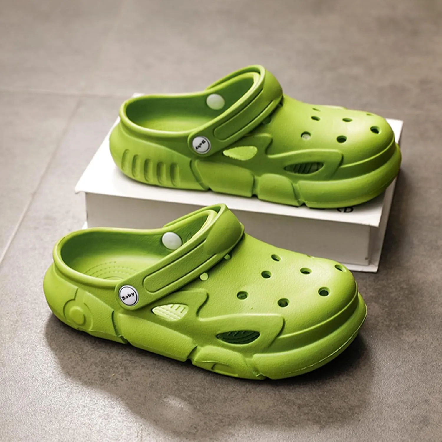 CERYTHRINA Little Kids Clogs Girls Boys Slide Lightweight Garden Shoes Slip-on Beach Pool Shower Slippers