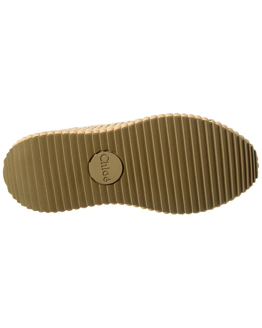 Chloé Nama Knit & Suede Sneaker