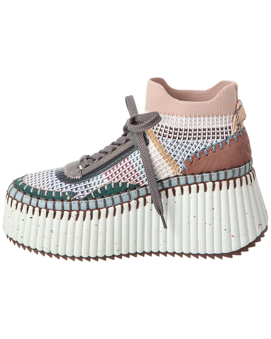 Chloé Nama Knit Platform Sneaker