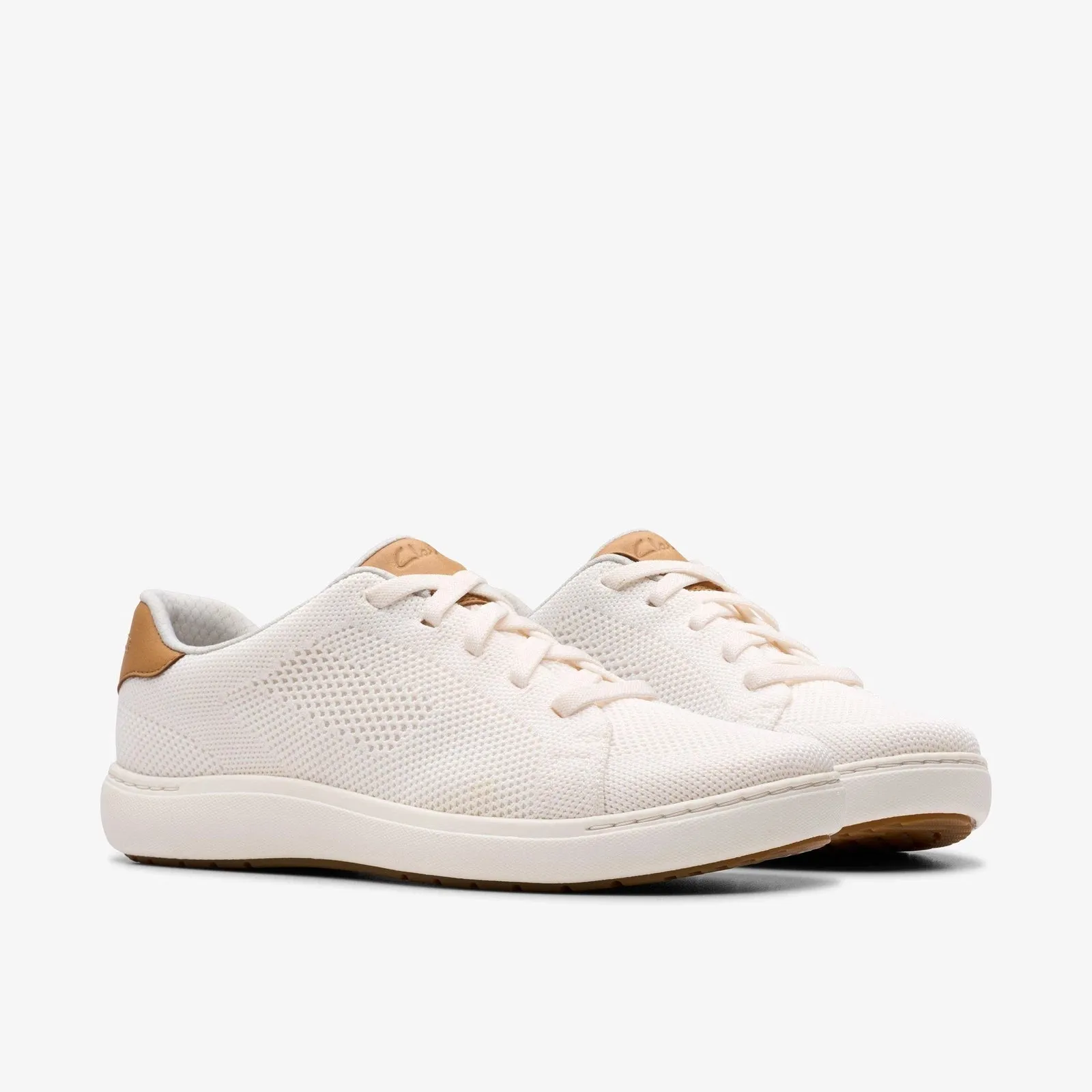 Clarks Women's Nalle Walk White Knit 26183650