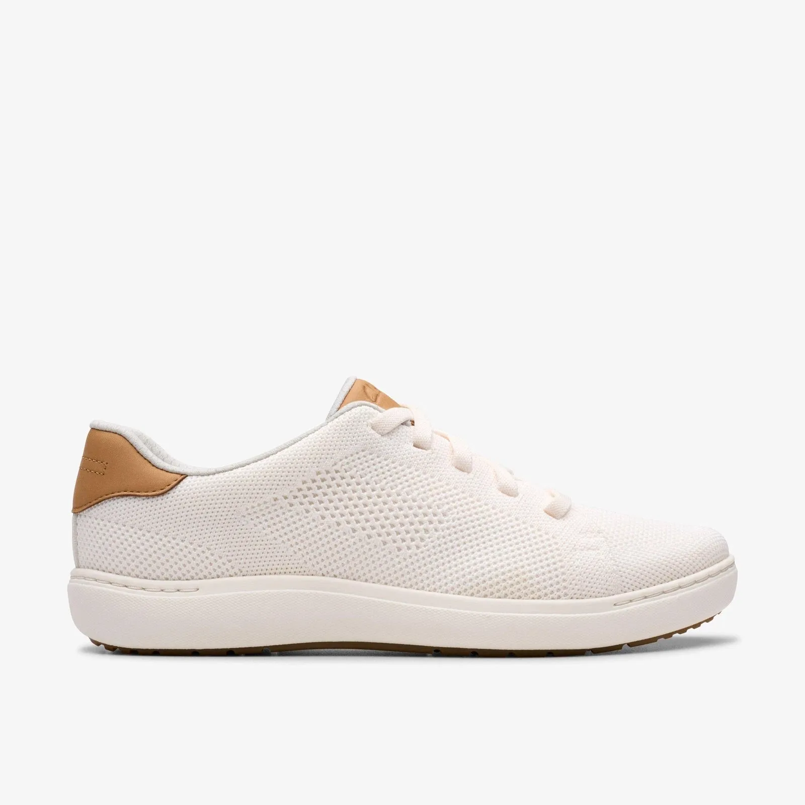 Clarks Women's Nalle Walk White Knit 26183650