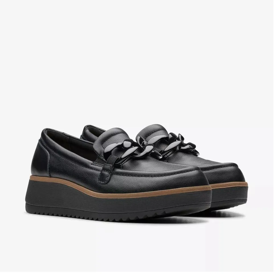 Clarks Women's Zylah May Black Leather 26180109