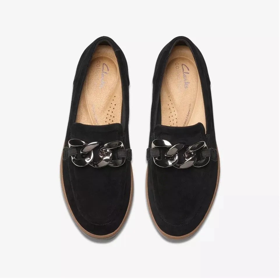 Clarks Women's Zylah May Black Suede 26180110