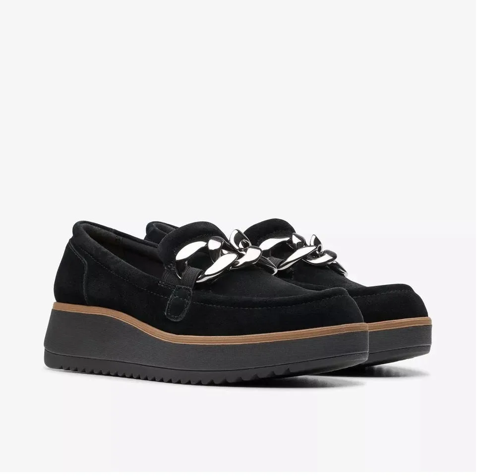 Clarks Women's Zylah May Black Suede 26180110