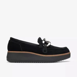 Clarks Women's Zylah May Black Suede 26180110