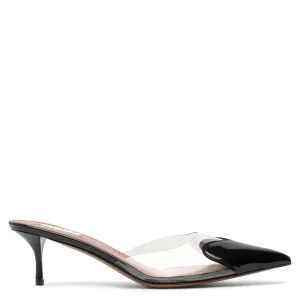 Coeur 55 black patent mule pumps