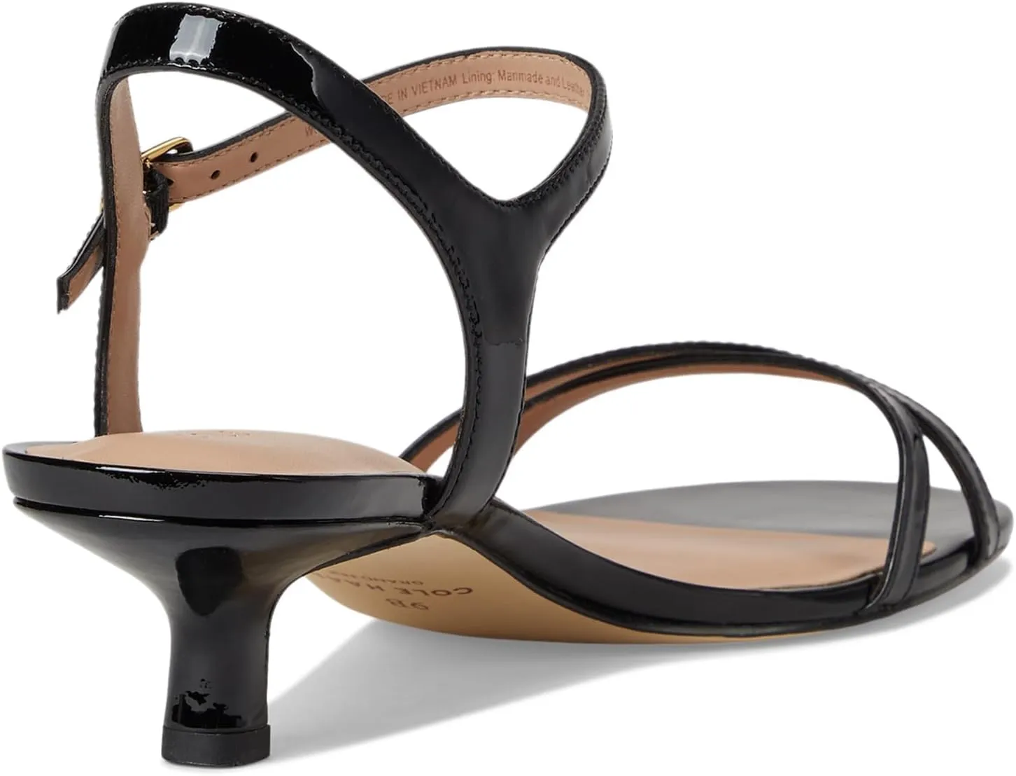 Cole Haan Women's Leni Kitten Heel Strappy Sandals 40mm Heeled