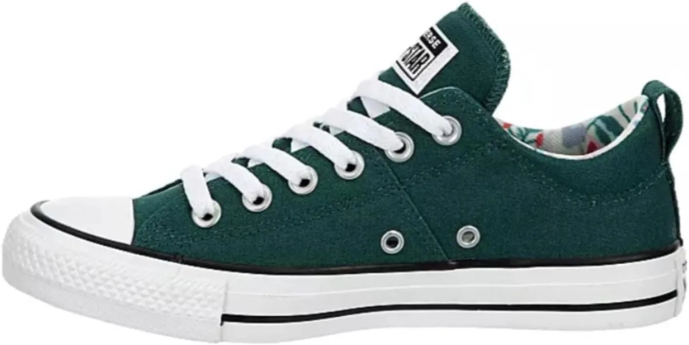 Converse Unisex Chuck Taylor All Star Madison Ox Canvas Sneaker - Lace up Closure Style - Dragon Scale/Dark Green