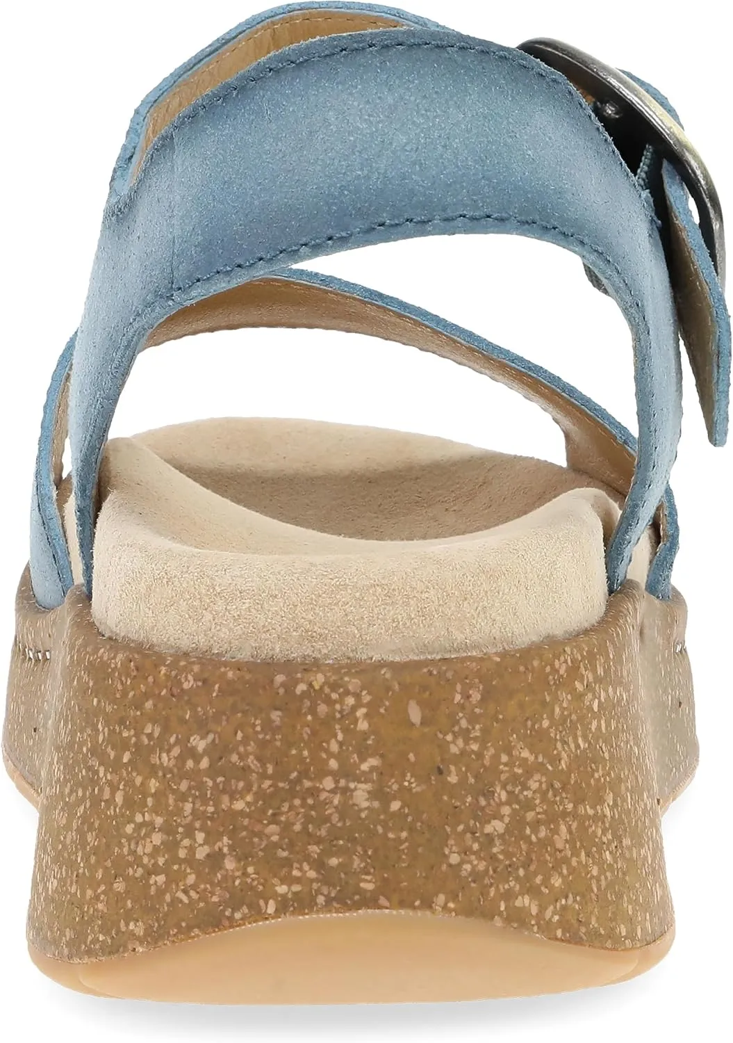 Dansko Bianca Platform Sandal for Women - Memory Foam and Suede Wrapped Footbed for an Extra Plush Comfort and Support
