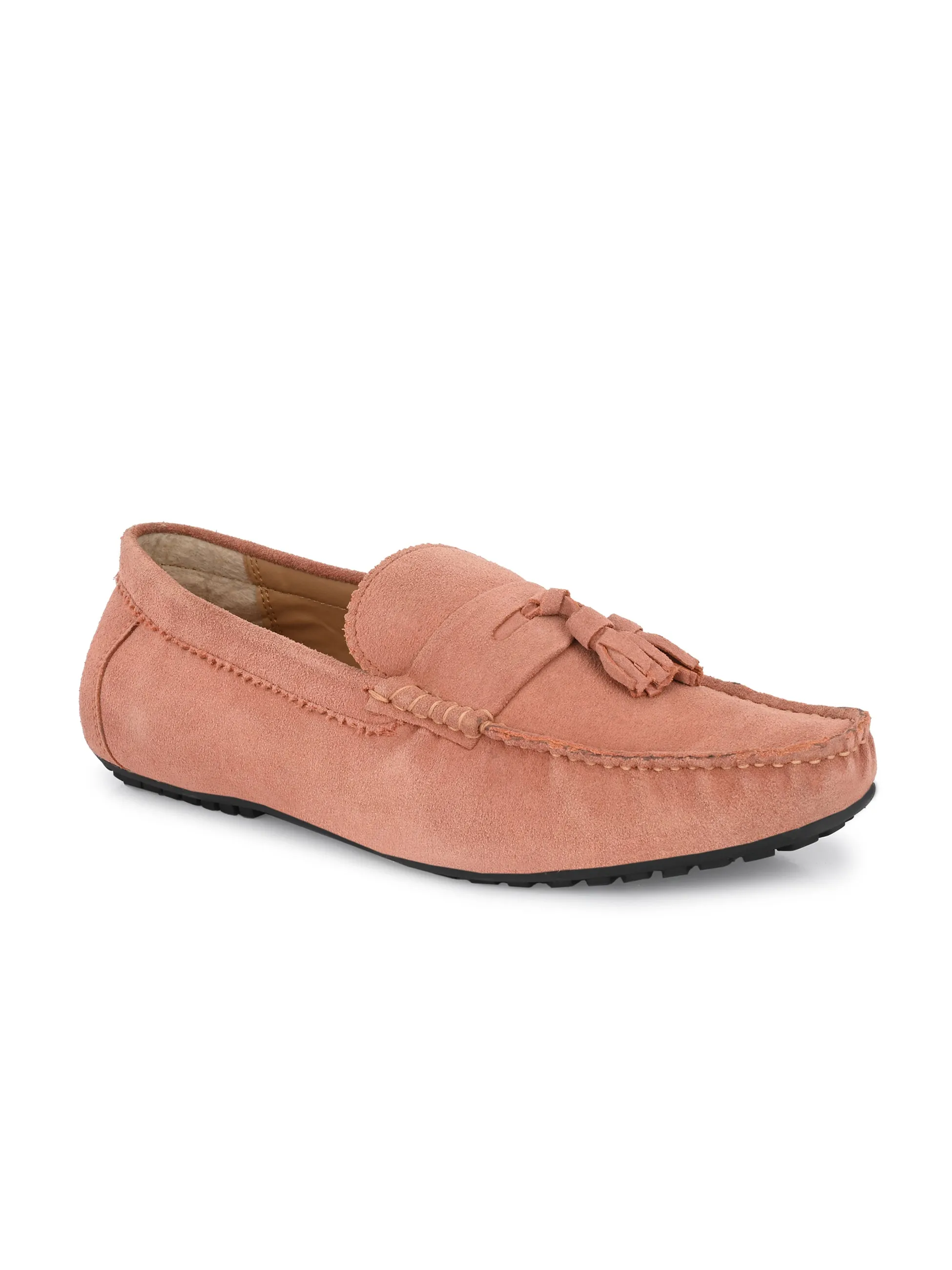 Dash Peach Driving Loafers