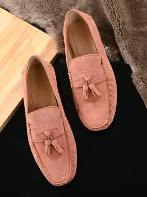 Dash Peach Driving Loafers