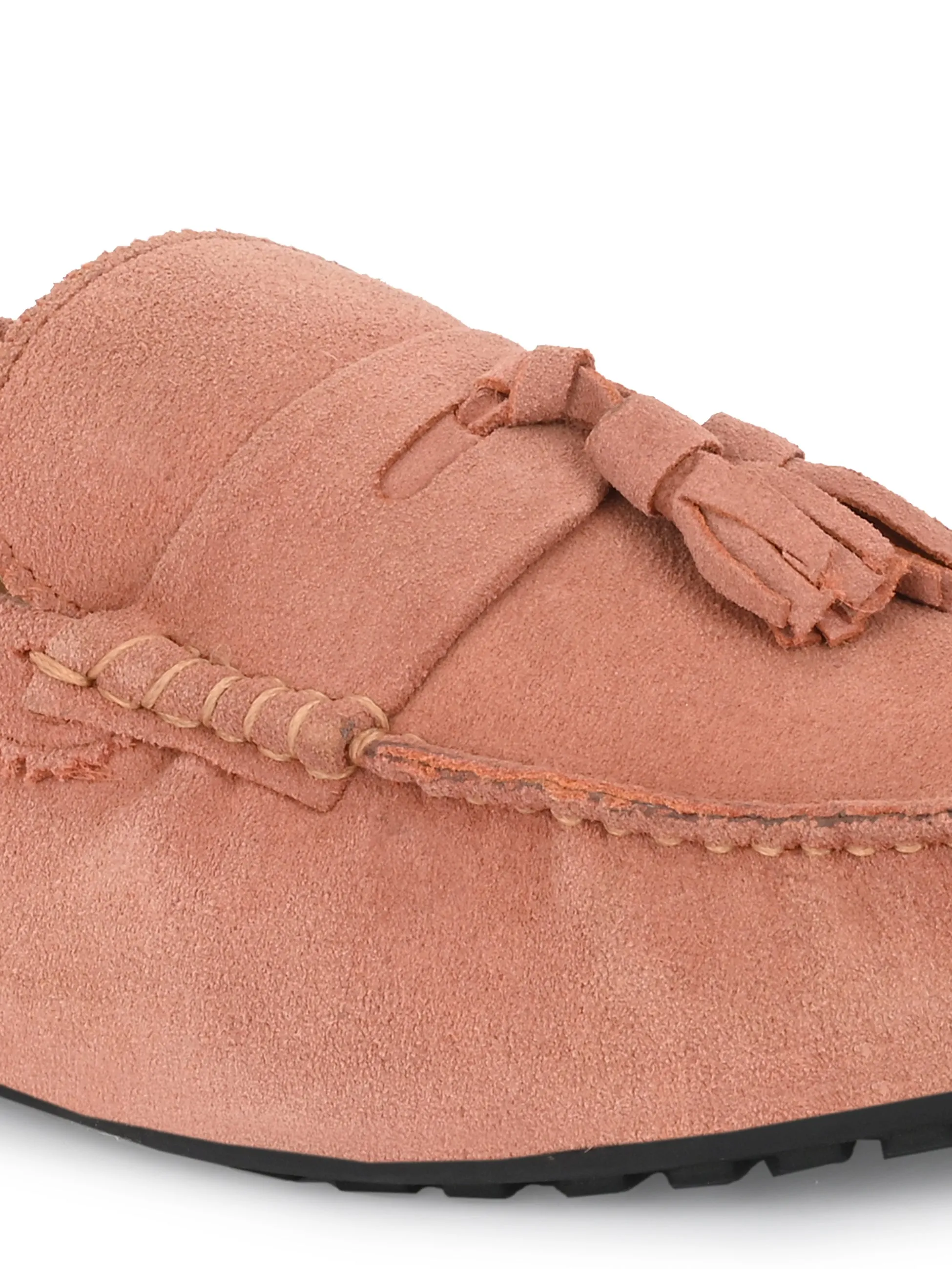 Dash Peach Driving Loafers