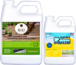 Deck Armor Sealer-Never Scrub Again Composite Deck Treatment & Premium Cleaner-No More Black Spot, Dirt & Grease Stains. Keeps Surfaces Looking Just Cleaned & Stain Free For Yrs (Half Gallon)