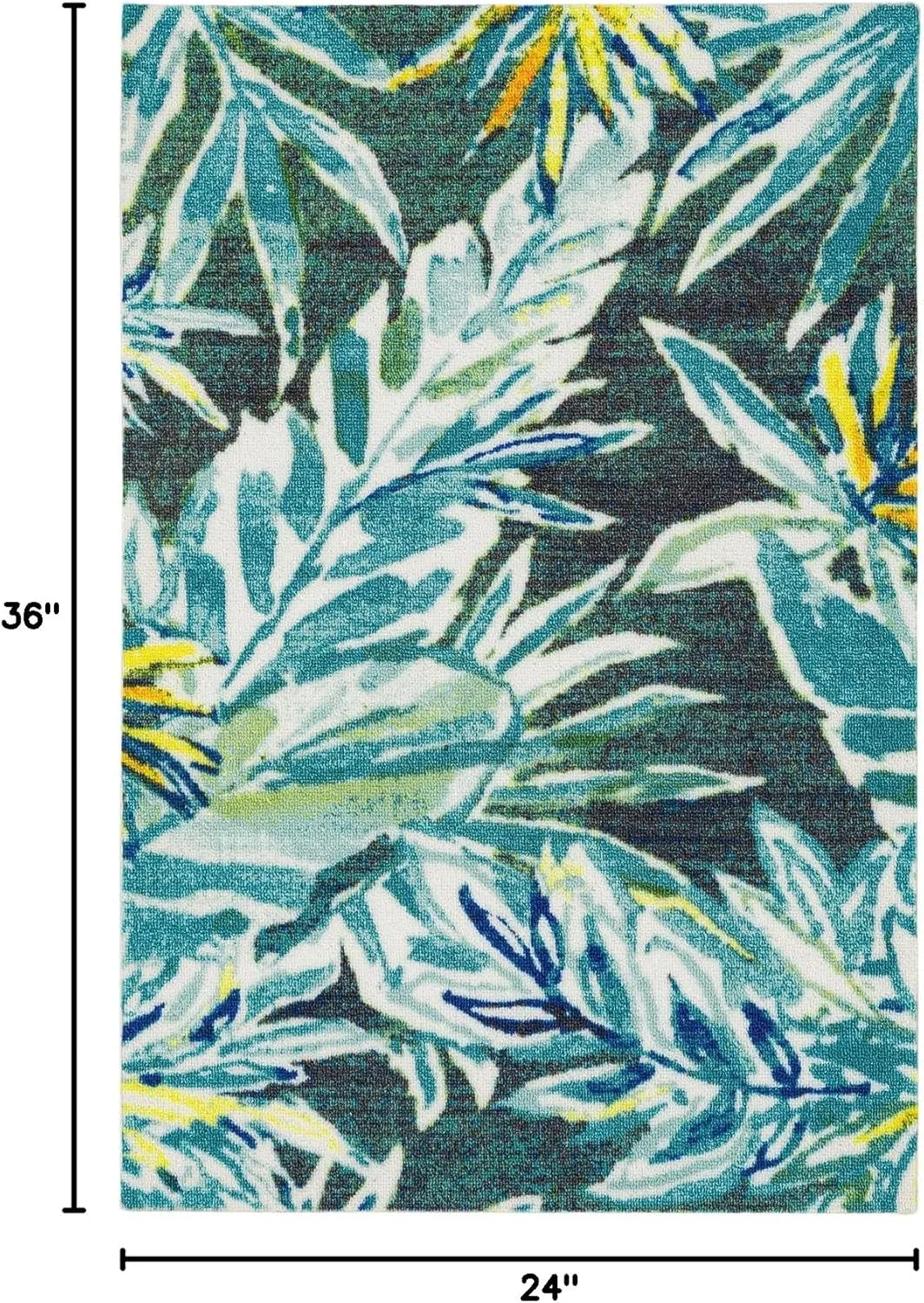 DECOMALL 2'x3' Door Mat Small Outdoor Rugs for Porch Patio Balcony Deck Yard, Multi 24"x36"