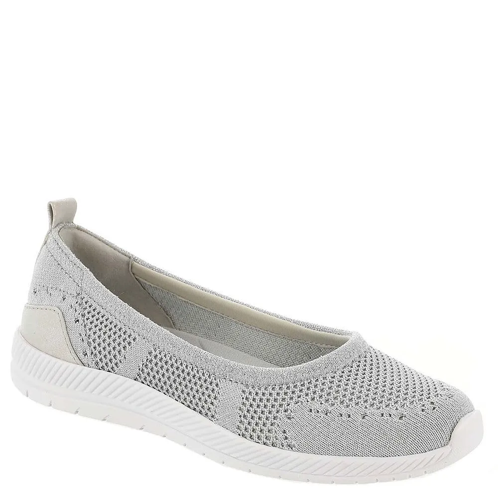 Easy Spirit Women's Glitz 2 Sneaker, Silver Knit, 8