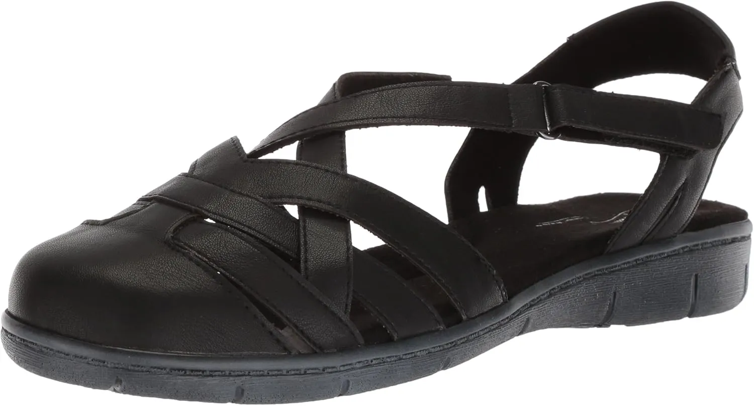 Easy Street Women's Garrett Sneaker, Black, 11 Wide