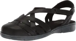 Easy Street Women's Garrett Sneaker, Black, 11 Wide