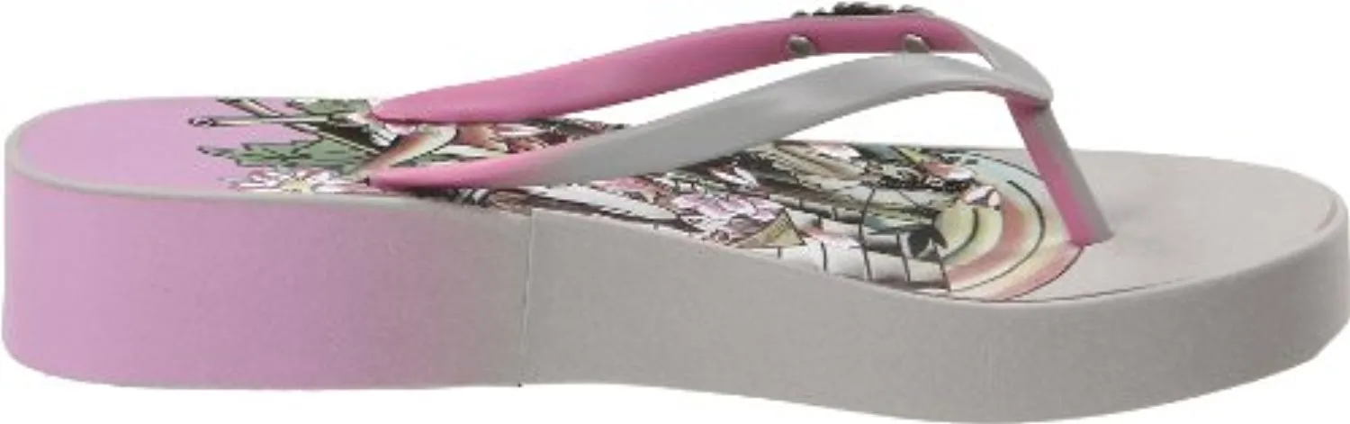 Ed Hardy Women's Kim Wedge Flip Flop