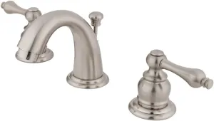 Elements of Design Magellan EB918AL Mini Widespread Lavatory Faucet with Retail Pop-Up, 4-Inch to 8-Inch, Brushed Nickel