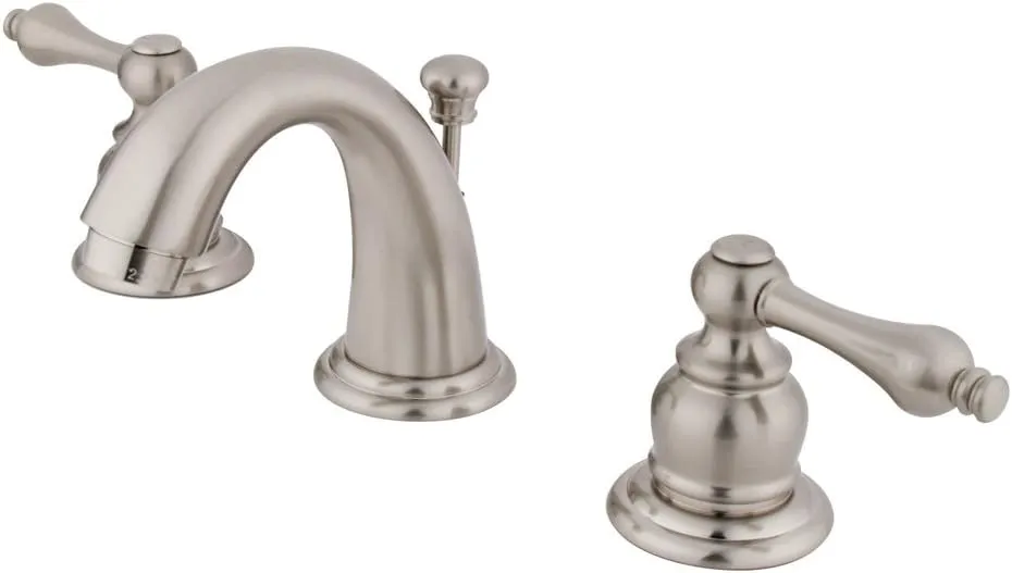 Elements of Design Magellan EB918AL Mini Widespread Lavatory Faucet with Retail Pop-Up, 4-Inch to 8-Inch, Brushed Nickel