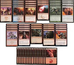 Elite Mono Red Aggro Deck - Monastery Swiftspear - Modern Legal - Custom Built - Magic The Gathering - MTG - 60 Card