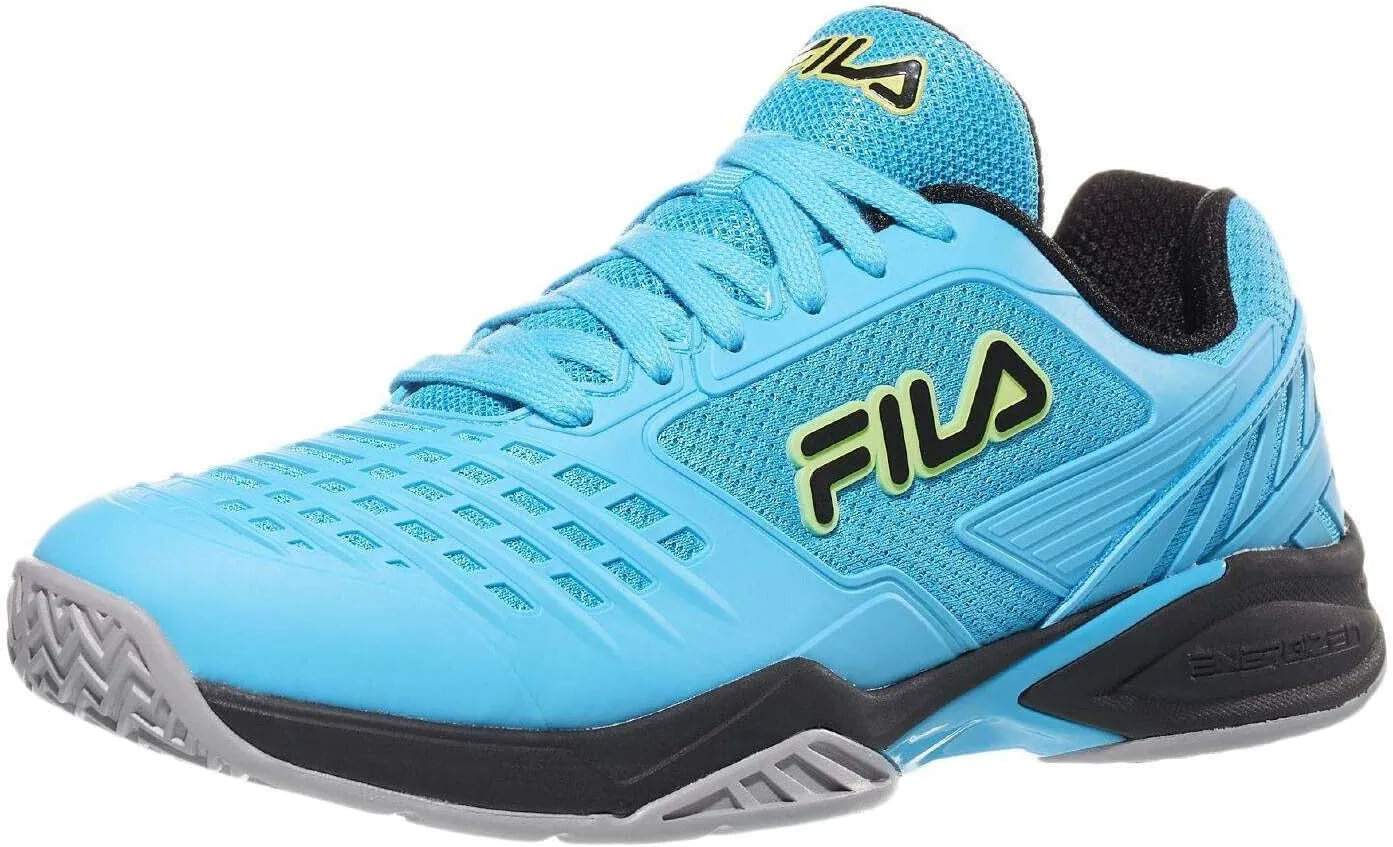 Fila Axilus 2 Energized Mens Tennis Shoe Hawaiian Ocean/Silver Sconce/Black (US Footwear Size System, Adult, Men, Numeric, Medium, 10.5)
