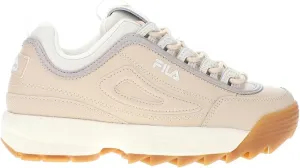 Fila Women's Disruptor II Premium Shoes, Brazilian Sand/Gardenia/Goat, 10 M