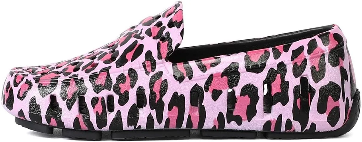 Floafers Girl's Prodigy Driver Animal Print (Toddler/Little Big Kid) Driving Style Loafer