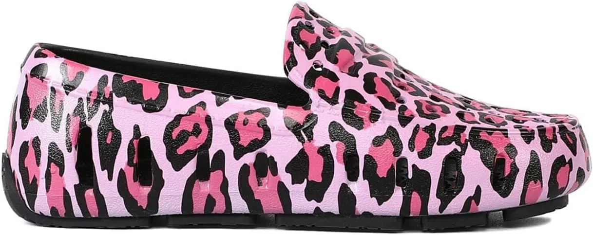 Floafers Girl's Prodigy Driver Animal Print (Toddler/Little Big Kid) Driving Style Loafer