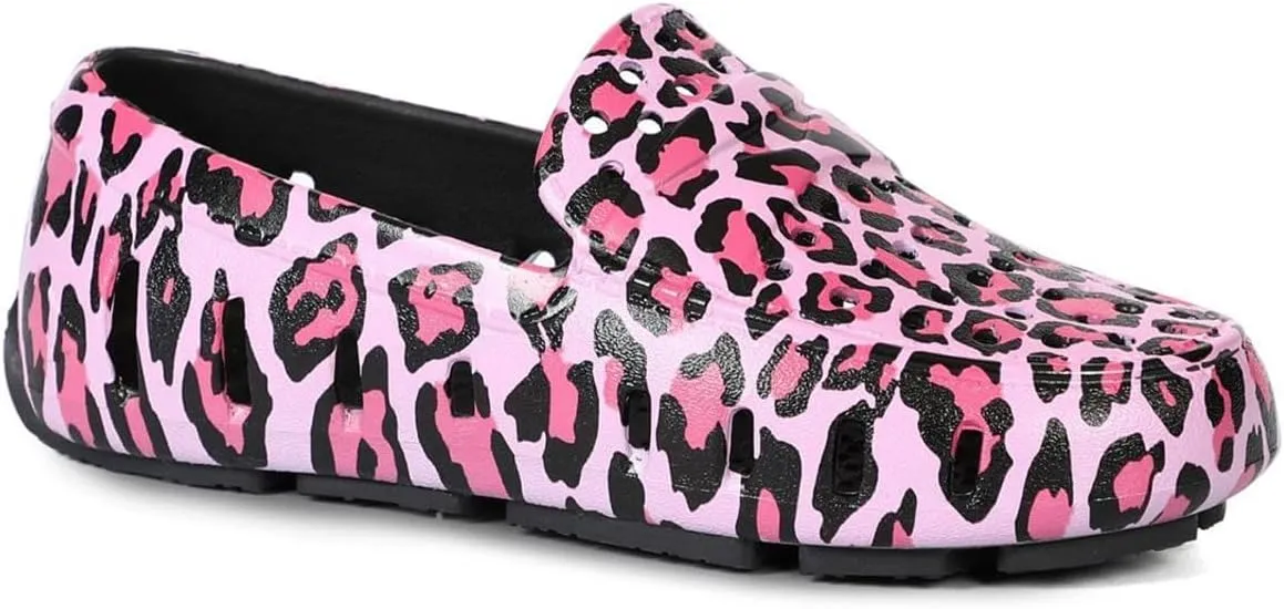 Floafers Girl's Prodigy Driver Animal Print (Toddler/Little Big Kid) Driving Style Loafer