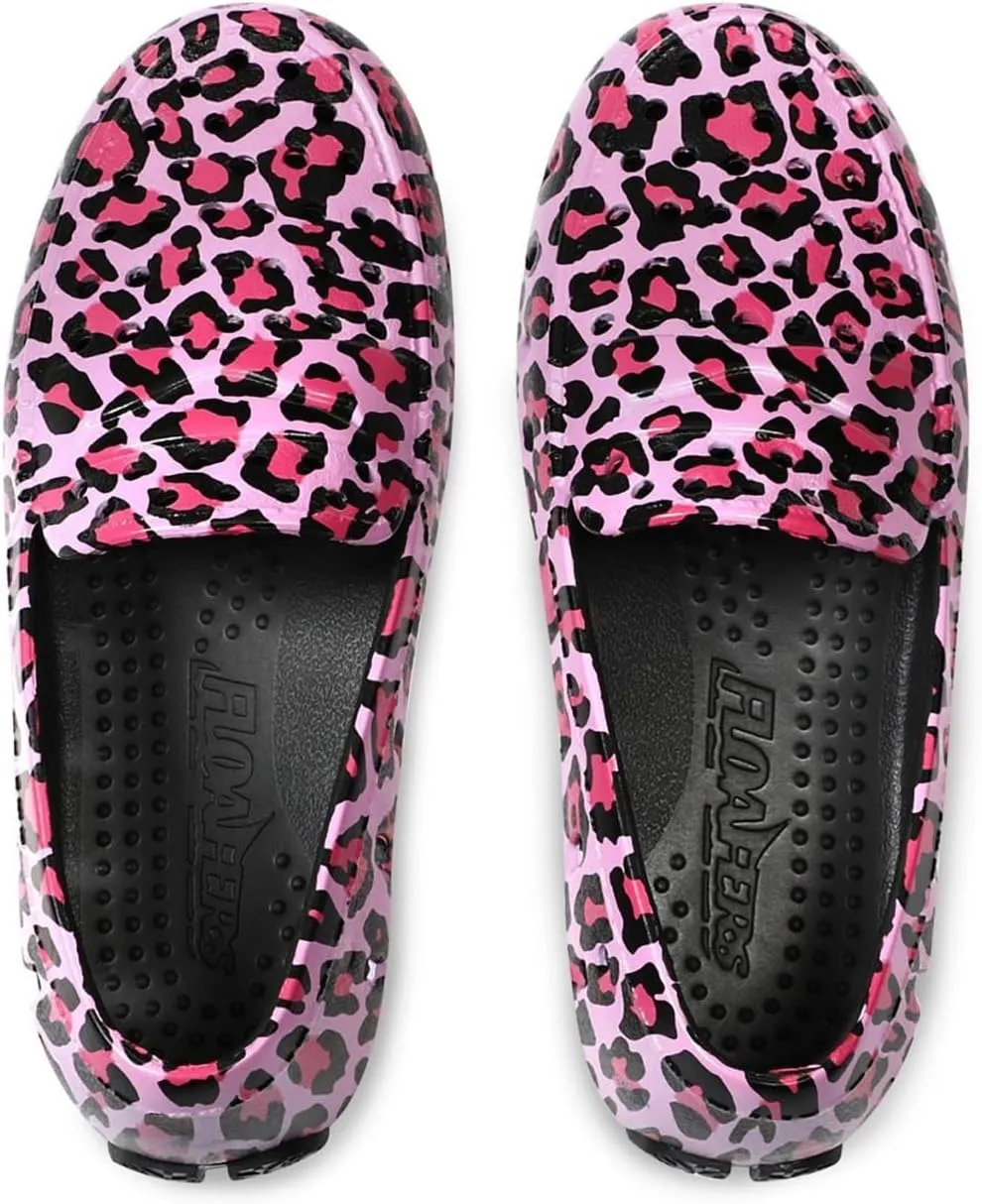 Floafers Girl's Prodigy Driver Animal Print (Toddler/Little Big Kid) Driving Style Loafer