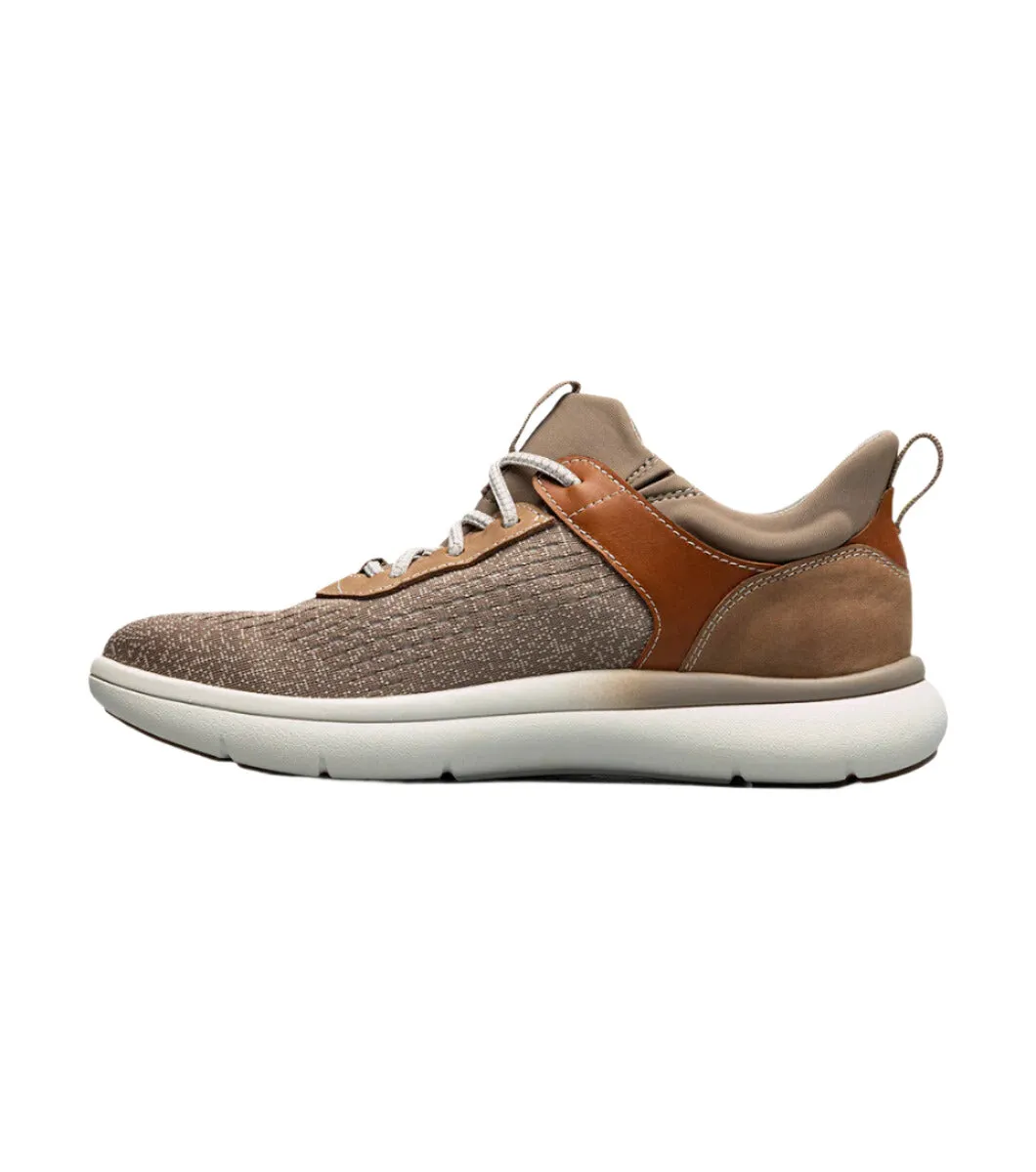 Florsheim Men's Fleet Knit Elastic Lace Sneaker - Taupe