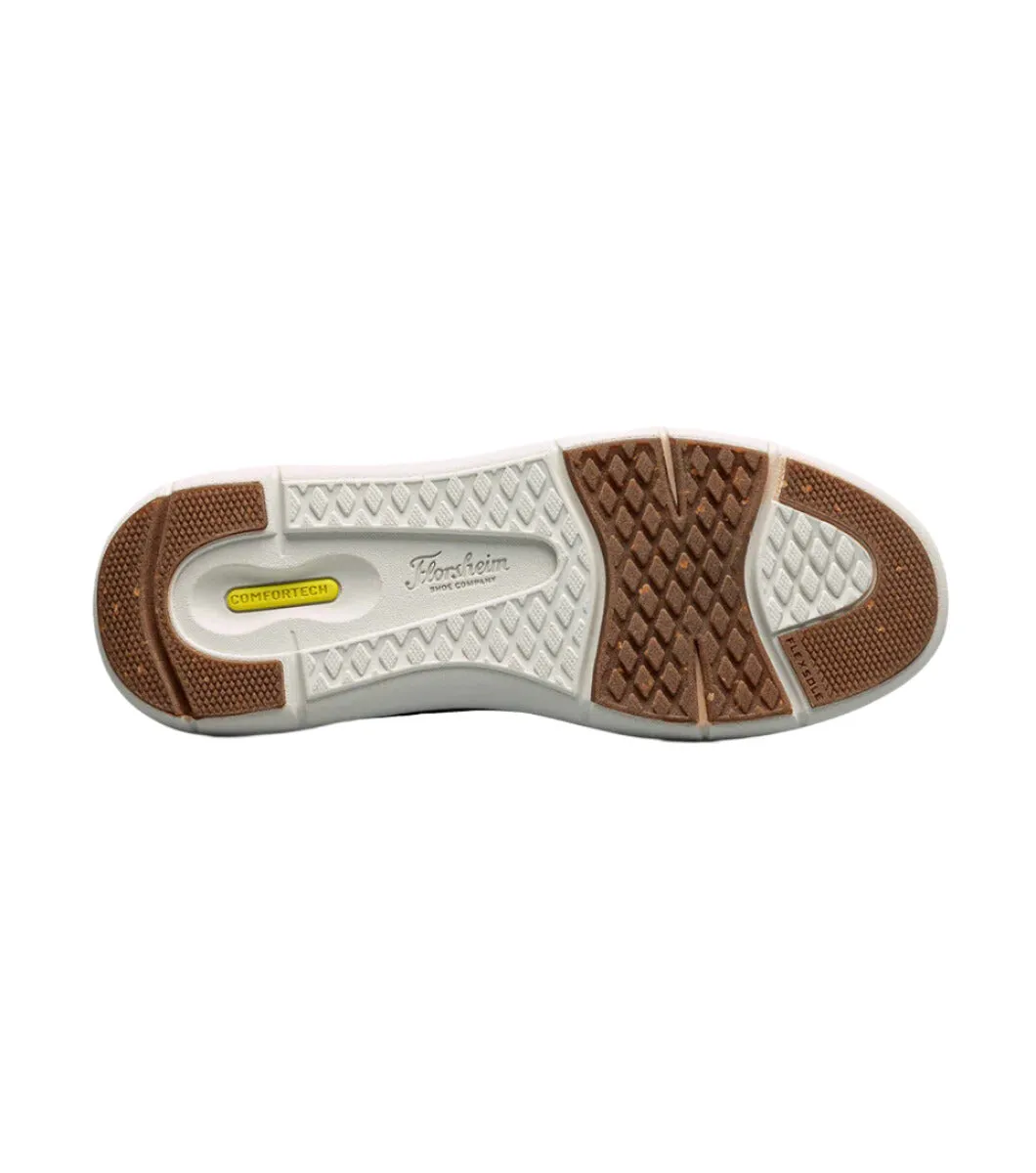 Florsheim Men's Fleet Knit Elastic Lace Sneaker - Taupe