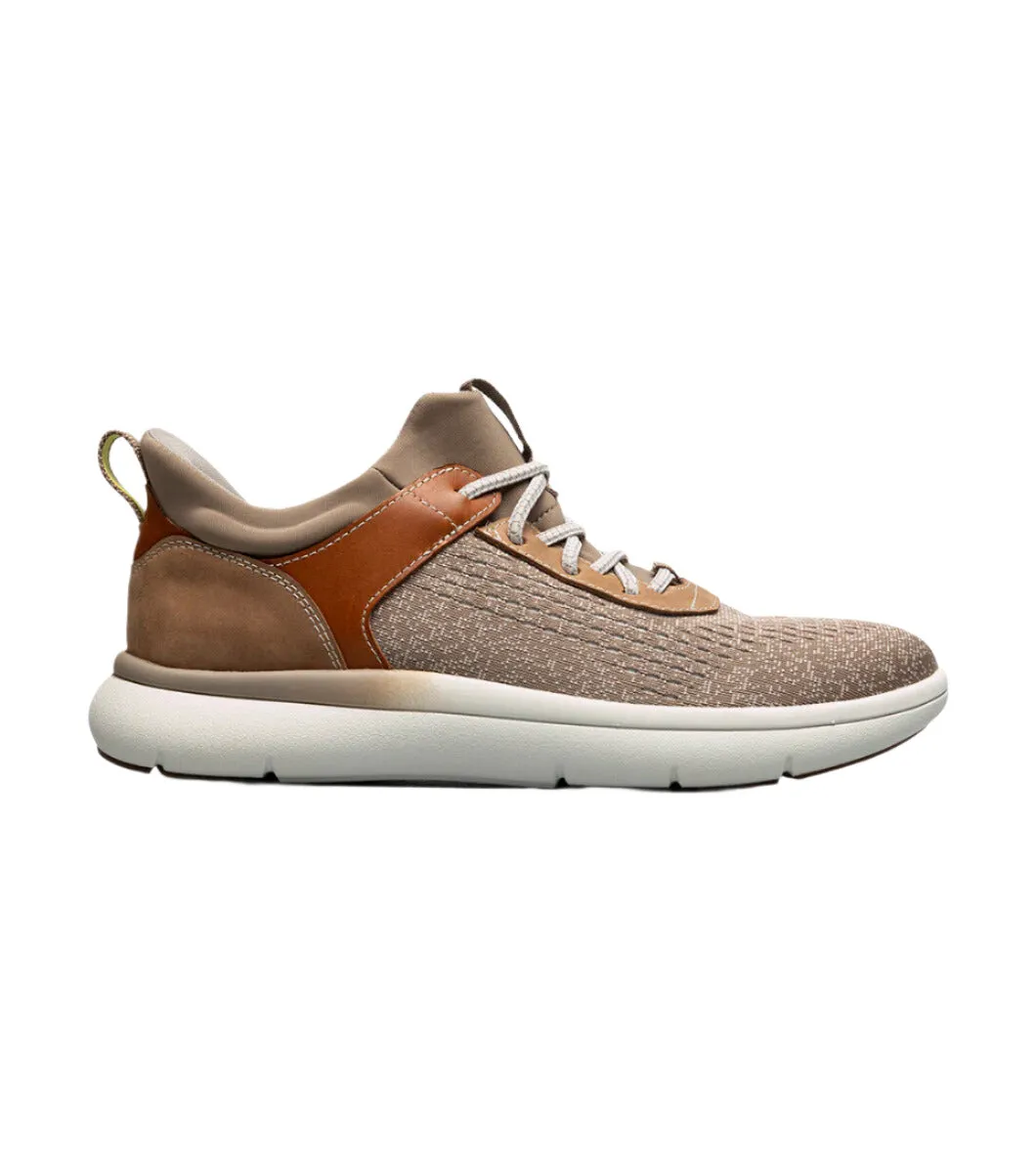 Florsheim Men's Fleet Knit Elastic Lace Sneaker - Taupe